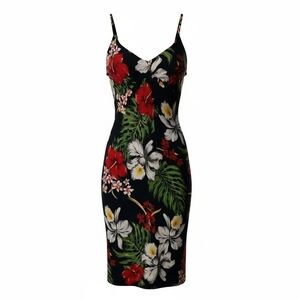Island Planet Women's Tropical Vacation Adjustable Spaghetti Strap Dress